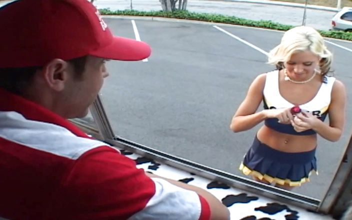 TeenXXX Stories: Sweet blonde teen fucked and facialized hard in the truck