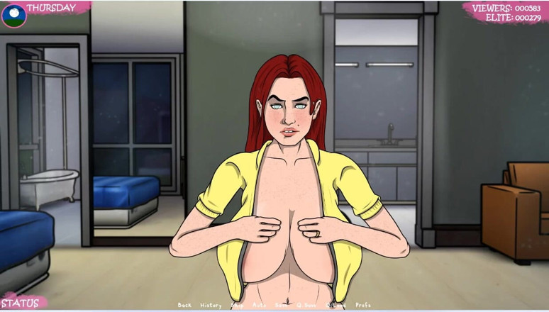 XXX Games Bunk: Lust Town - Gameplay - Roleplay - Camshow 2- Exposed Herself Completely