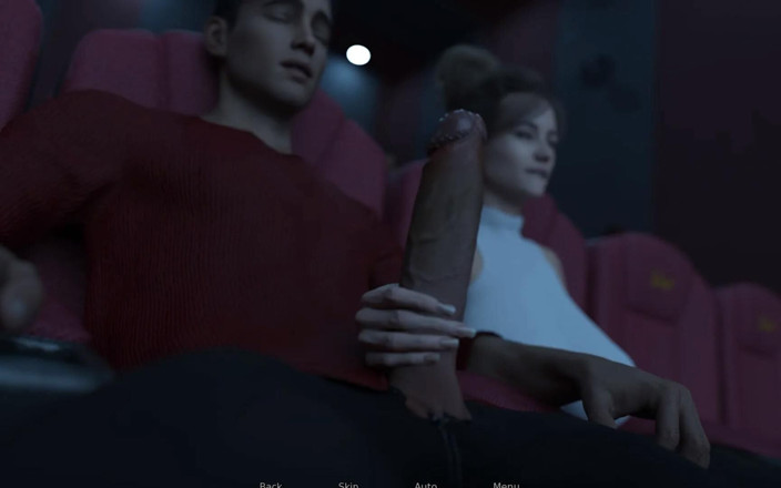 Q Boy: MILF Stepmom's Handjob in Dark Movie Theater - Shadows of Deceit -...