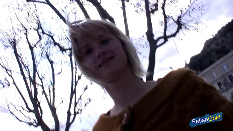 Small Boobs: Picked up blonde MILF gets all fuck holes screwed by...