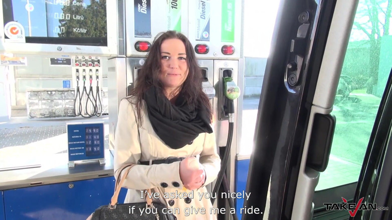 Take Van: Rescued woman on gas station