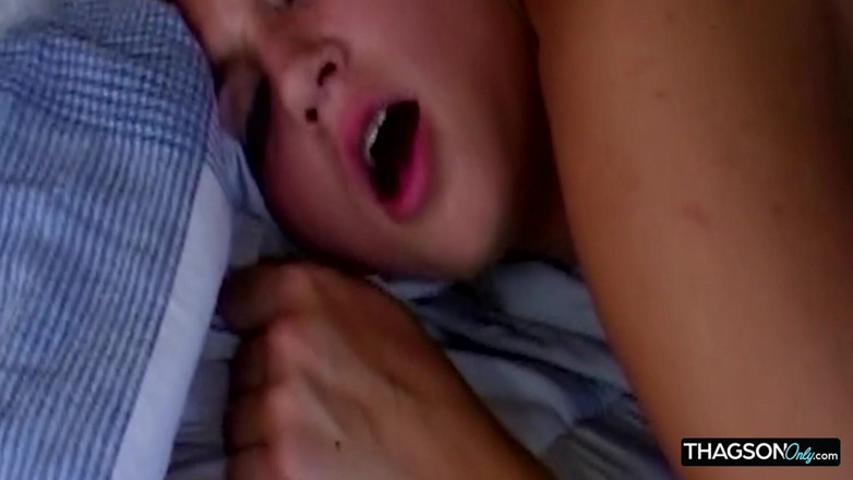 THAGSON 18+: Blonde Babe Stretched Wide in Sloppy Anal Pounding Session