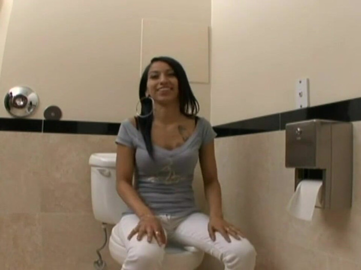 Monster Cocks: Sexy slut takes a big cock in the bathroom