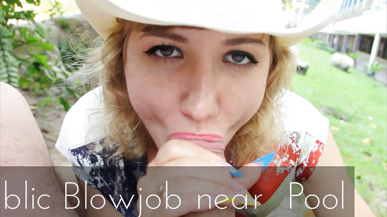 Angel The Dreamgirl: पूल के पास आउटडोर मुख-मैथुन