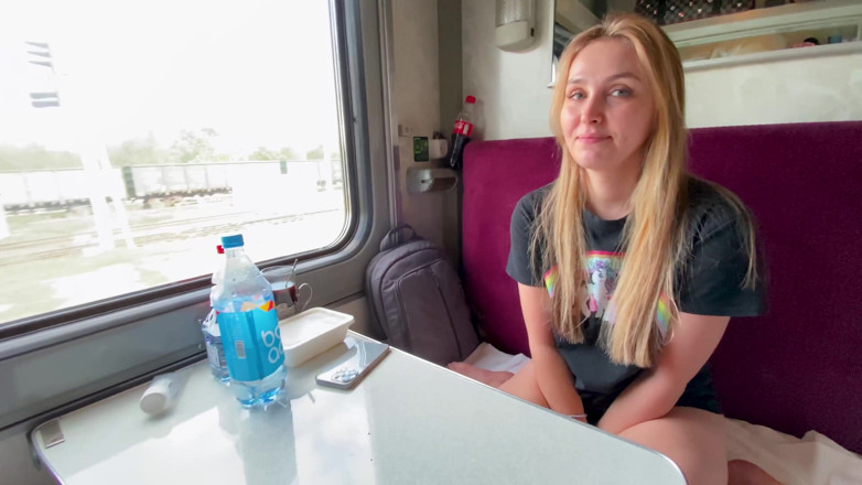 Alina Rai: Fucked fellow traveler on the train... -Do you have a husband?...