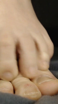Toe Wiggling Long Toes No Polish