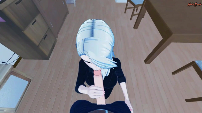 Hentai Smash: Sae Niijima deepthroats your cock and swallows a load of...