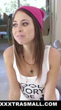 Fucking small teen in pink beanie