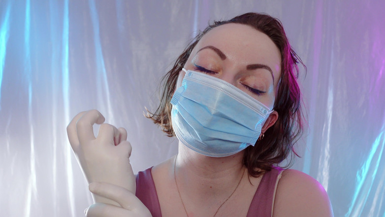 Arya Grander: 戴着手术手套和医用口罩的ASMR - 由arya Grander拍摄 - SFW视频