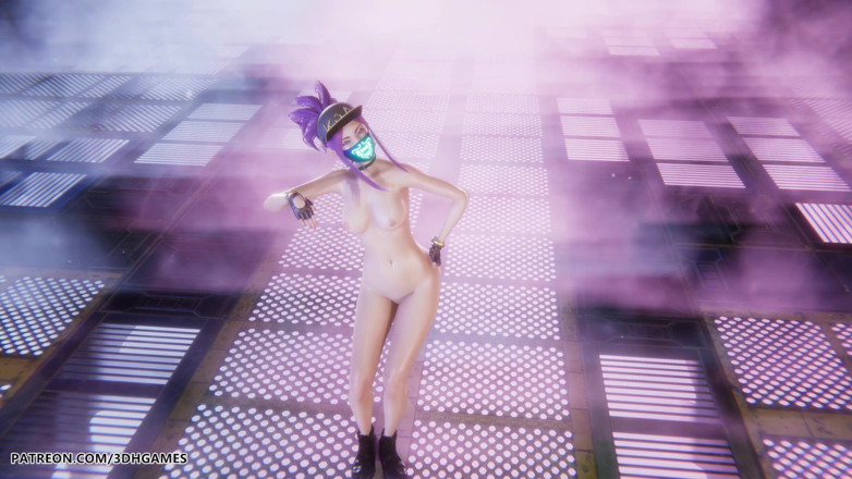 3D-Hentai Games: Aespa - Армагеддон - сексуальный обнаженный танец Akali