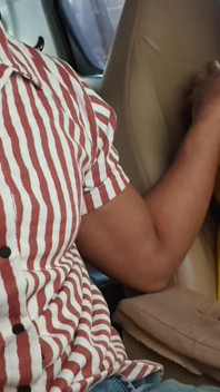 I Convinced Her to Show Her Boobs in the Car in Public Risky Outdoor