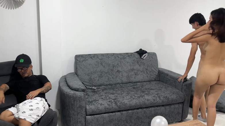 hopesex: Little Midget Enjoys His Best Friend Fucking His Girlfriend, He...