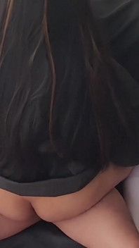 It's in the Other Hole!! Submissive Amateur Schoolgirl Fucked in Skirt and Stockings