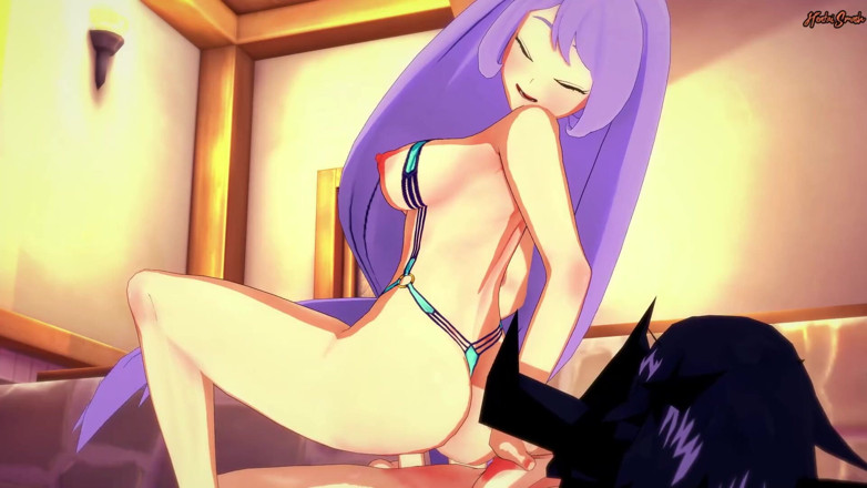 Hentai Smash: Futa nemuri banyo evinde Hado'yı sikiyor - kahraman akademim hentai