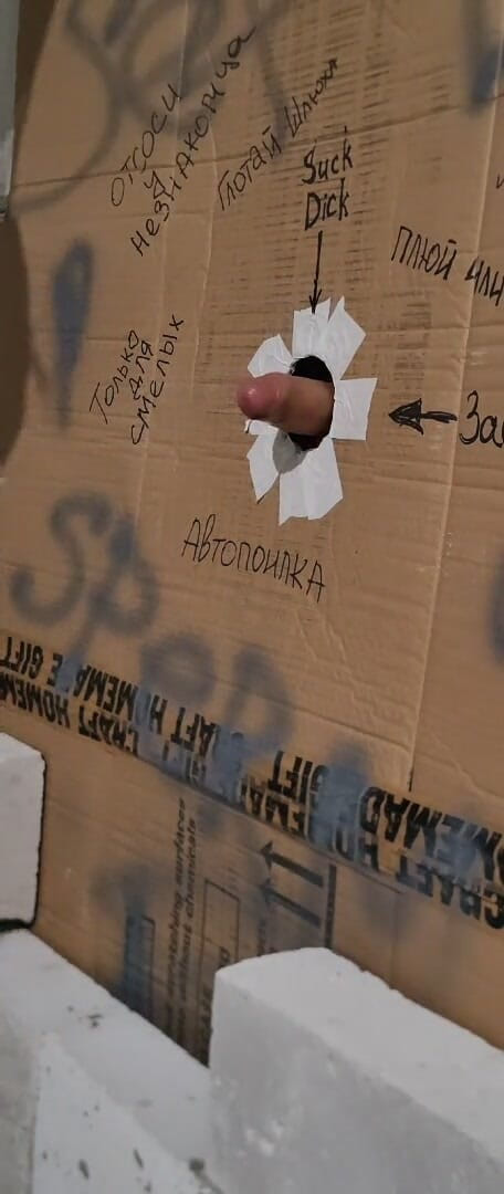 Karina_Queen: Gloryhole at a Construction Site. Dialogues.