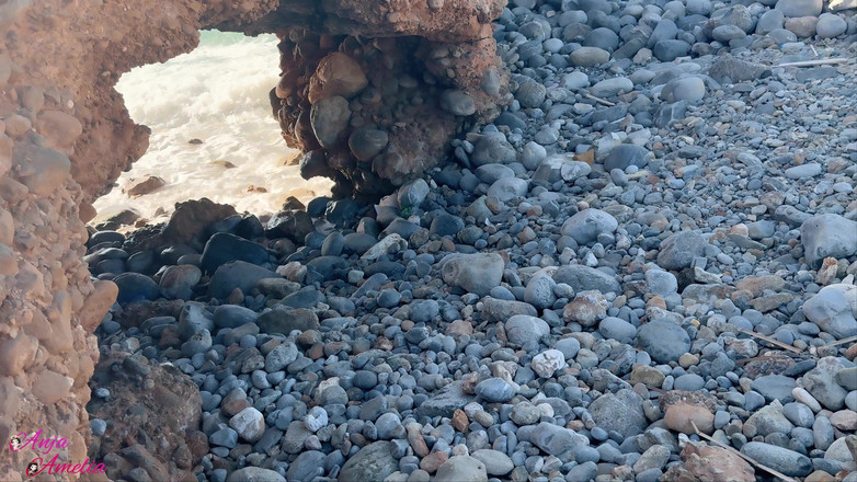 Anja Amelia: Přímo na pláži! Venkovní deepthroat Extreme