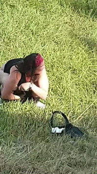 The Biggest Slut in Alsace Shows Her Ass in the Street C in Front of Passers-by