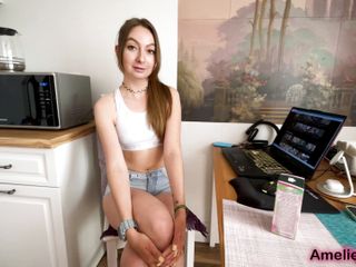 Amelie Dubon: A neighbor came to tea and got cum in her...