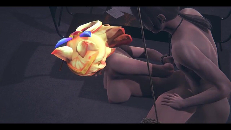 HentaiTubes: Lol Hentai - Ahri Star Guardian Šukání Svázané - Japonská Asijská Manga Anime...