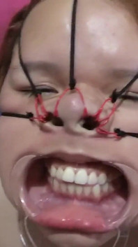 Fucking Her Face with a Beautiful Bondage Style