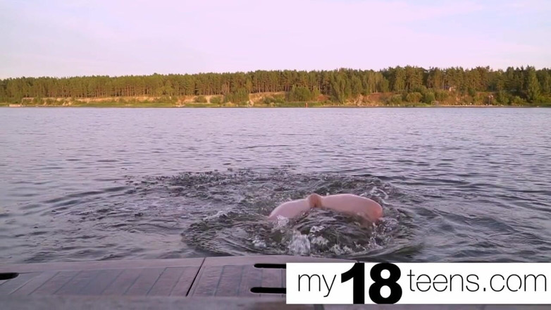 My 18 Teens: MY18TEENS - Teen Plays Pussy on Camera and Sensual Eating Banana...