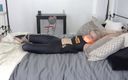 Restricting Ropes: Penny Lee, blonde slut bondaged on the bed