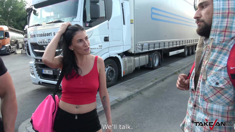 Take Van: She will get a ride, but not without jizz on...