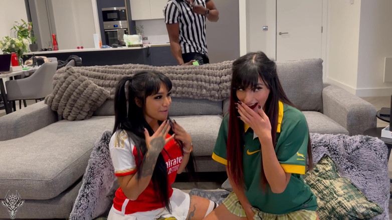 Aaliyah Yasin: Two Sexy Sports Fans Fuck the Referee
