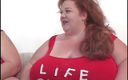 Cumming Soon: Fat bellied chick in red uniform rides one long stick