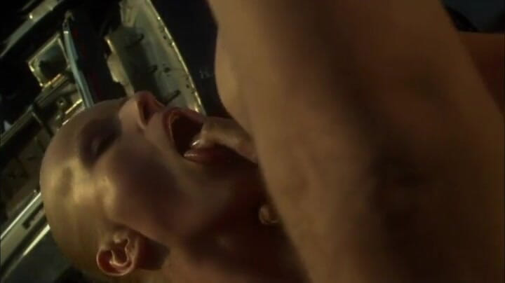 Tight little babes: Car dealer guy licks and fucks smoking hot blonde model