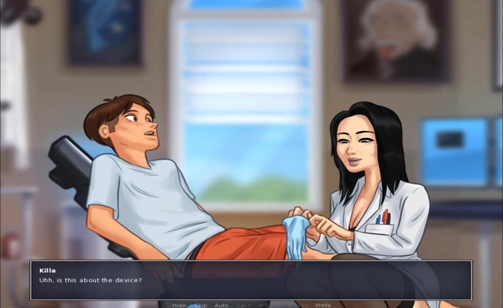 Hentai World: Summertime saga - Miss Okita surprised my big dick