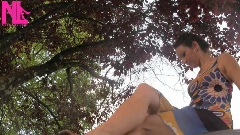 Nyllady: Sensual Dangling in My Pink Birkenstock Flip Flops
