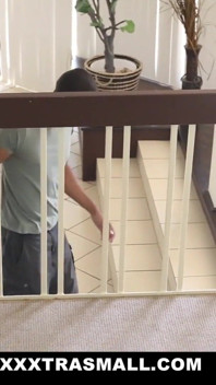 Tiny latina gets curious with stepbrother and dildo
