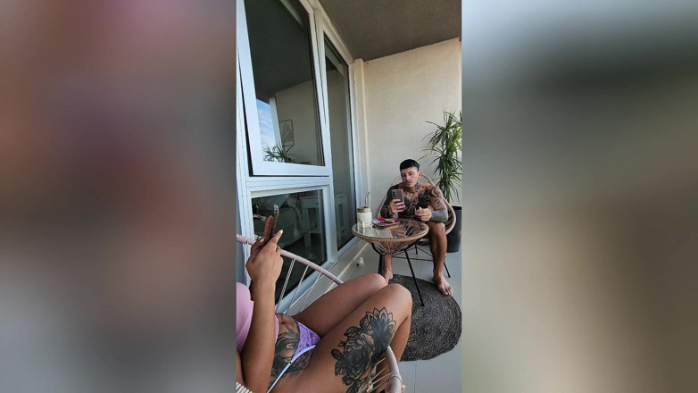 Sweet Anderson: Morbide Sur Le Balcon: Fellation, Sexe Debout Sur La Rambarde...