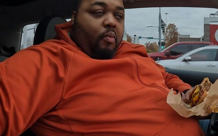 Blk hole: Fat guy in a small car eating McDonalds.