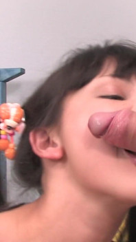 Sexy teen is riding on my big hard dick