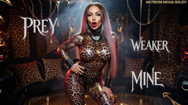 Goddess Misha Goldy: I'm Your Predator.