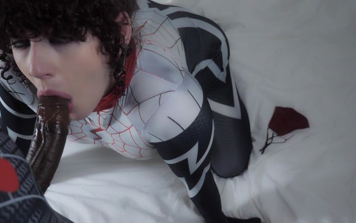 Maskedloki trans: Spider girl, femboy trap, face baisée par Miles Morales, grosse...