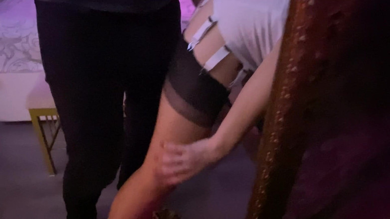 Slowly Tease: # 25 tuta e calze di nylon bianche vintage