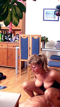 He secretly sets up a camera when his best friend's wife comes by to fuck