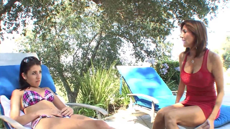 Lesbians and Masturbation: Two Curvy Lesbian Sluts Tribal and Squirt at the Pool!