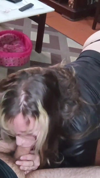 I Gave My Neighbor a Blowjob and He Fucked Me on the Living Room Floor