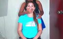 Selfgags Latina Bondage: Der handknebel-stuhl