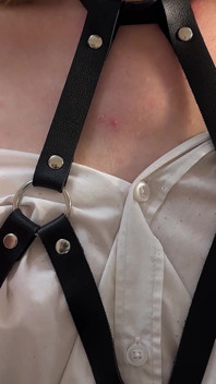 Strappy Shirt Pixie Kitchen Glow - Unbuttoned Toy Ecstasy
