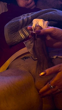 Squirts on Cock Then Gives a Perfect Handjob