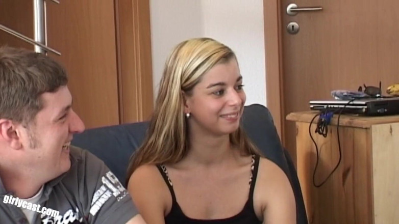 Girlycast: Sweet Melanie First BBC &amp; Threesome While Her Boyfriend Is Watching