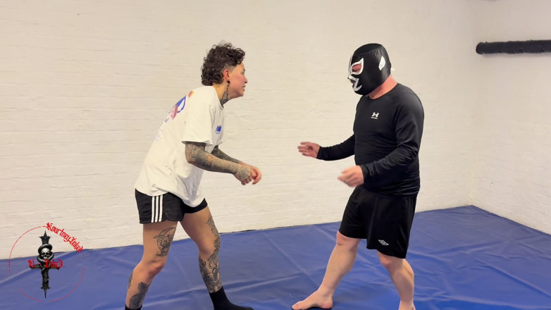 Lgb k inked: Kourtneyinked Vs Masked Rider - Submission Wrestling Showdown