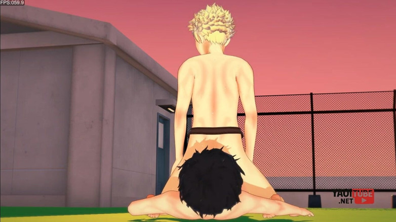 Yaoitube: Persona 5 Yaoi - Ryuji Ridding Joke's Dick and He Cums in...