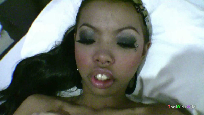 Thai Girls Wild: Emo Thai teen gets spunk drilled into her little cunt