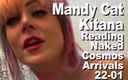 Cosmos naked readers: Mandy Cat Kitana Reading Naked the Cosmos Arrivals 22